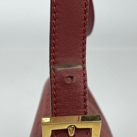 Fendi Mamma Baguette zucchino Shoulder Bag canvas red - Picture 5 of 8